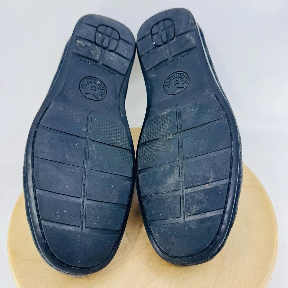 Mephisto Cool-Air Loafers Mens 9.5 Charcoal  Suede Moc Toe Comfort Driving Shoes